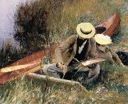 John Singer Sargent An out-of-Door Study oil painting